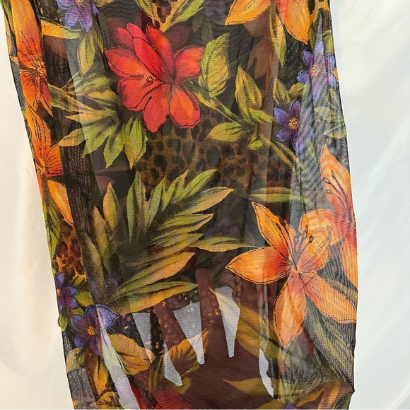 Longitude Vintage Sheer Floral Tank Top, size Large - Picture 5 of 6